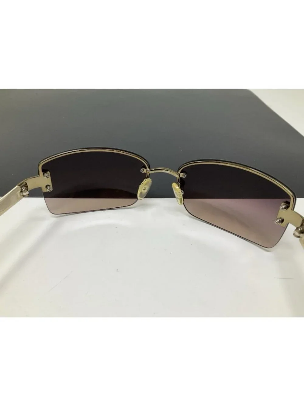 Vintage Ralph Lauren Sunglasses RA 4012 111/13 Rimless 62-16 130